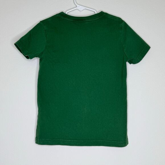 Mini Boden size 5-6 Drum Applique Short-Sleeve Tee Shirt Green - Picture 4 of 4